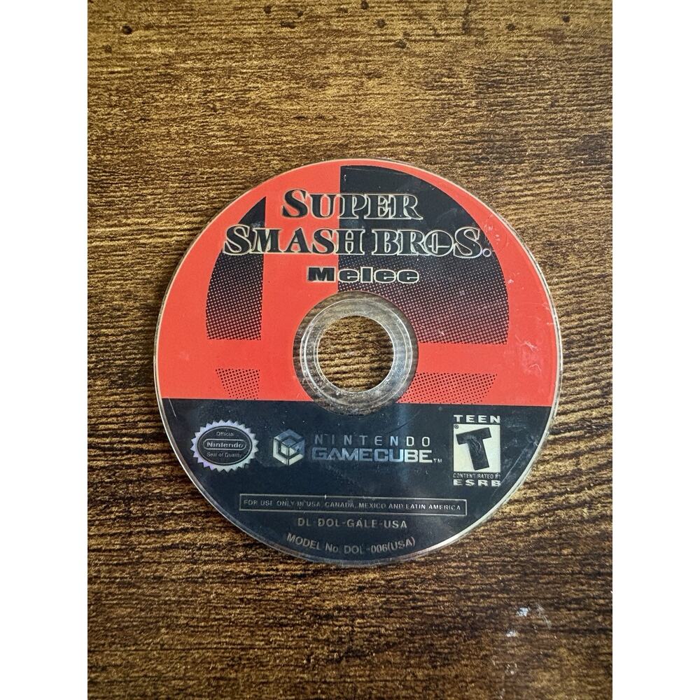 Super Smash Bros Melee (Nintendo GameCube, 2001) - Disc Only